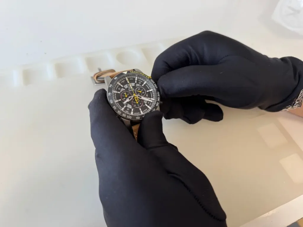 Seřízení stopek – Seřízení ručiček chronografu