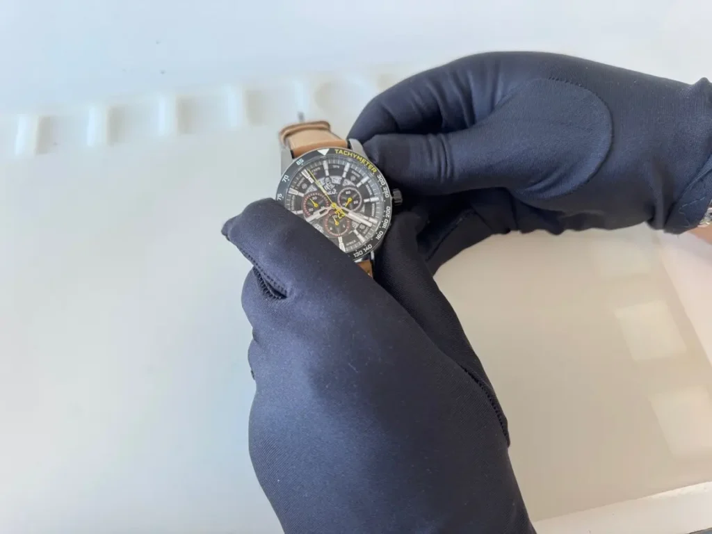 Seřízení stopek – Seřízení ručiček chronografu