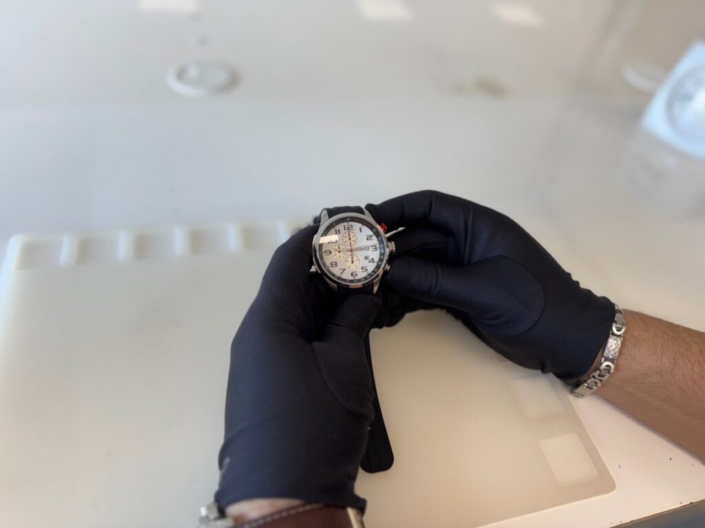 Seřízení stopek – Seřízení ručiček chronografu