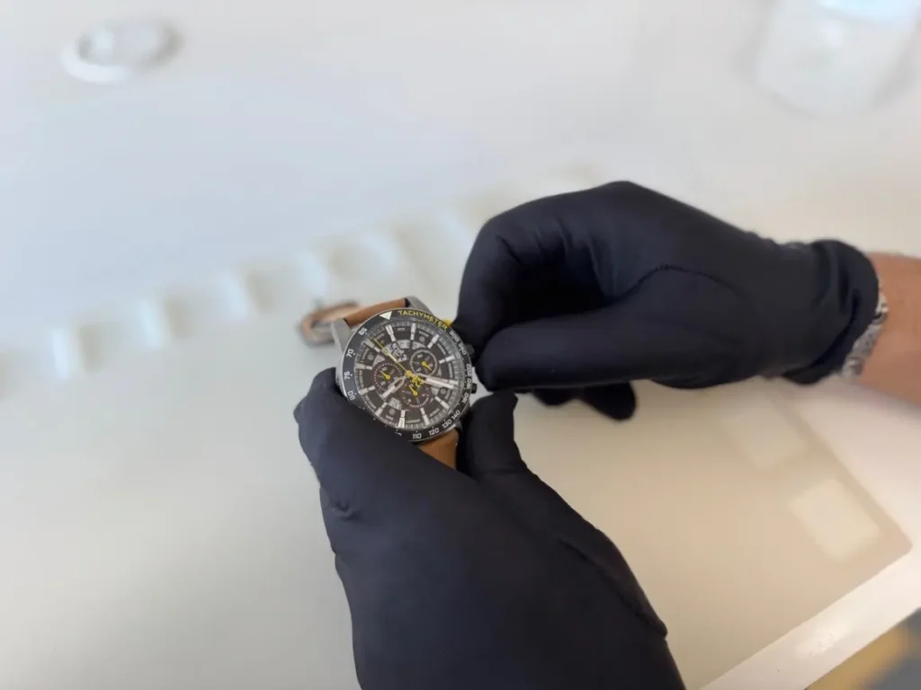 Seřízení stopek – Seřízení ručiček chronografu