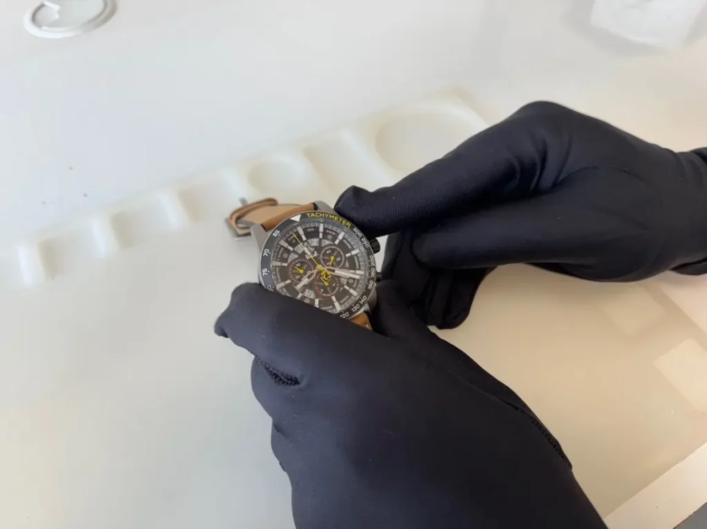 Seřízení stopek – Seřízení ručiček chronografu