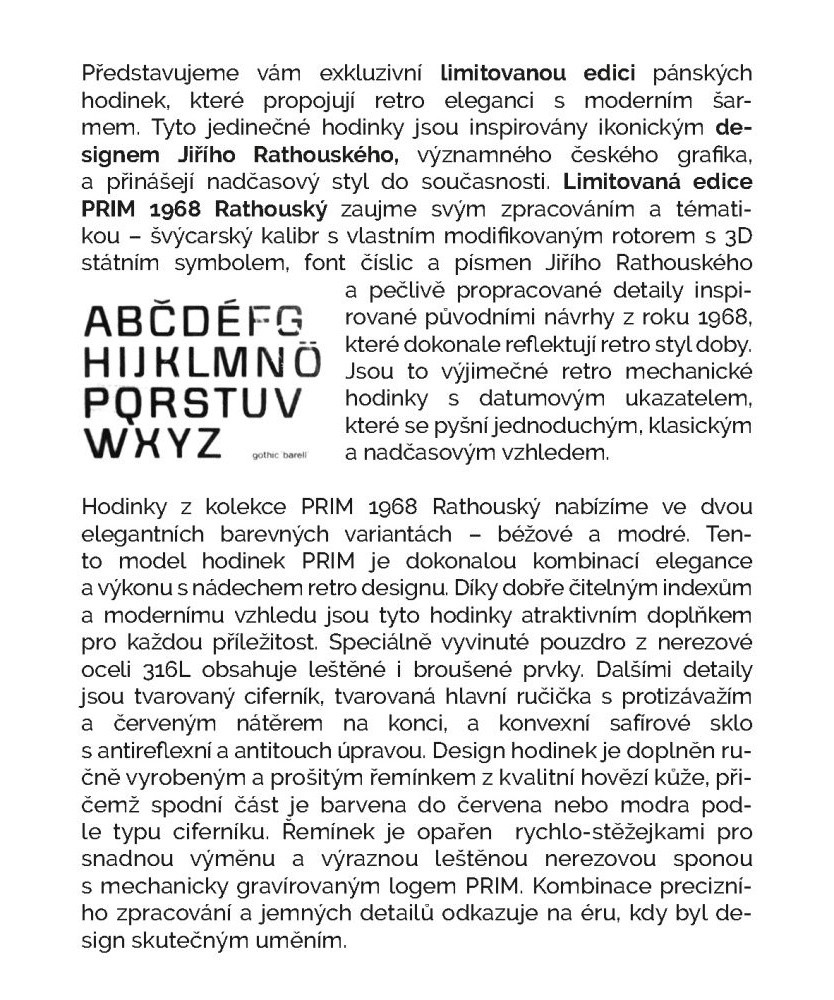 PRIM Rathouský Barell - B