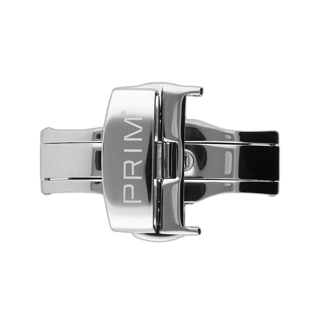 Butterfly with side lock 22 mm PRIM SILVER