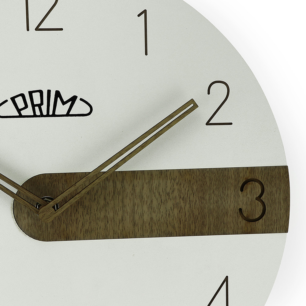 PRIM Wanduhr Clear Timber