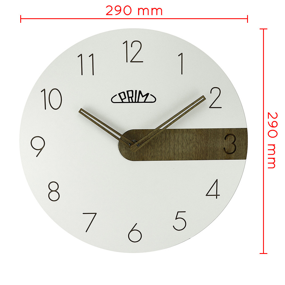 PRIM Wanduhr Clear Timber