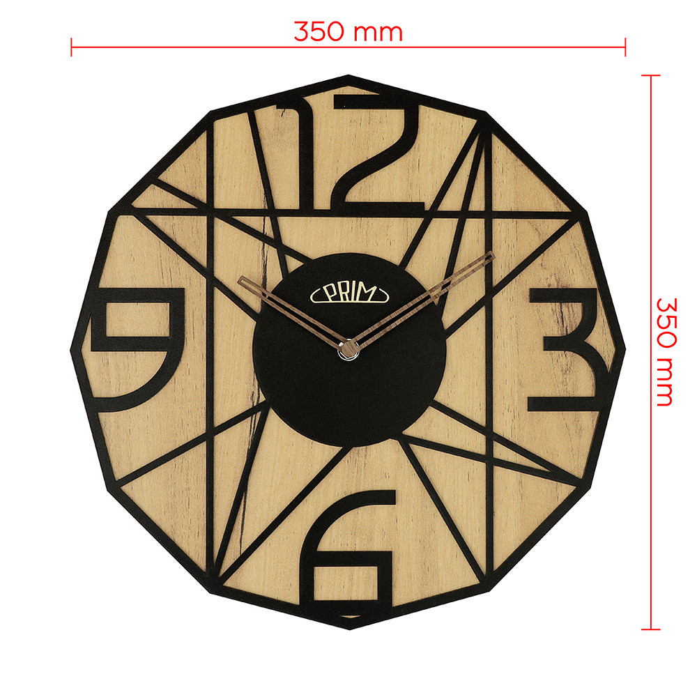 Wanduhr PRIM Glamouröses Design - A