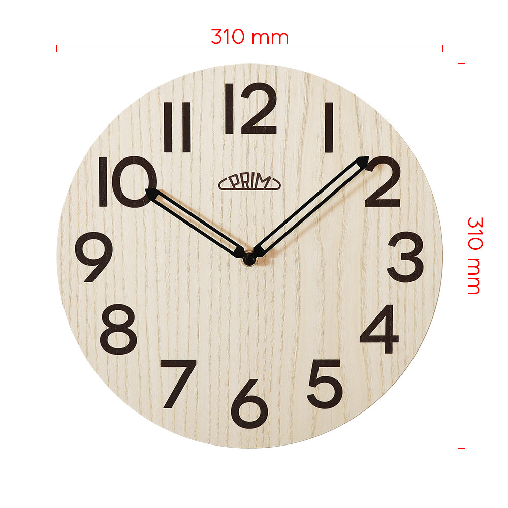 PRIM Wanduhr Genuine Veneer - A