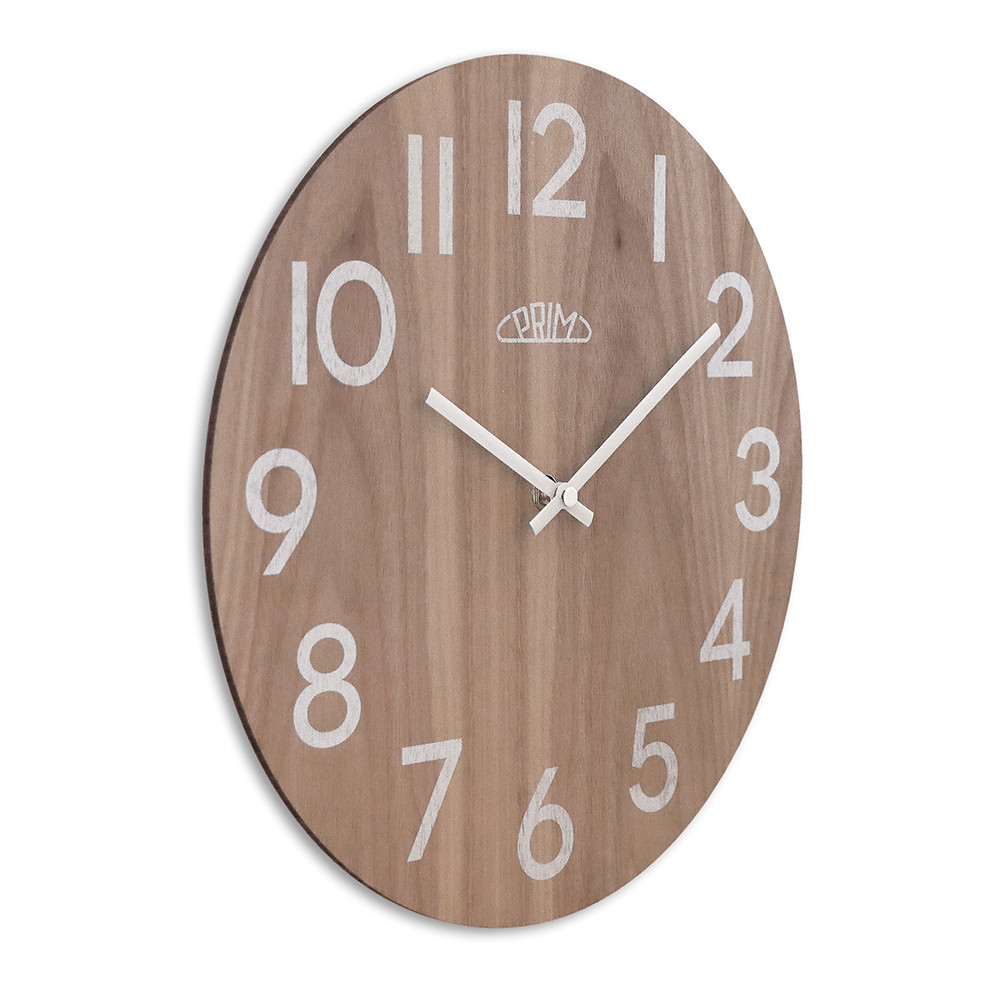 Nástěnné hodiny PRIM Genuine Veneer - C