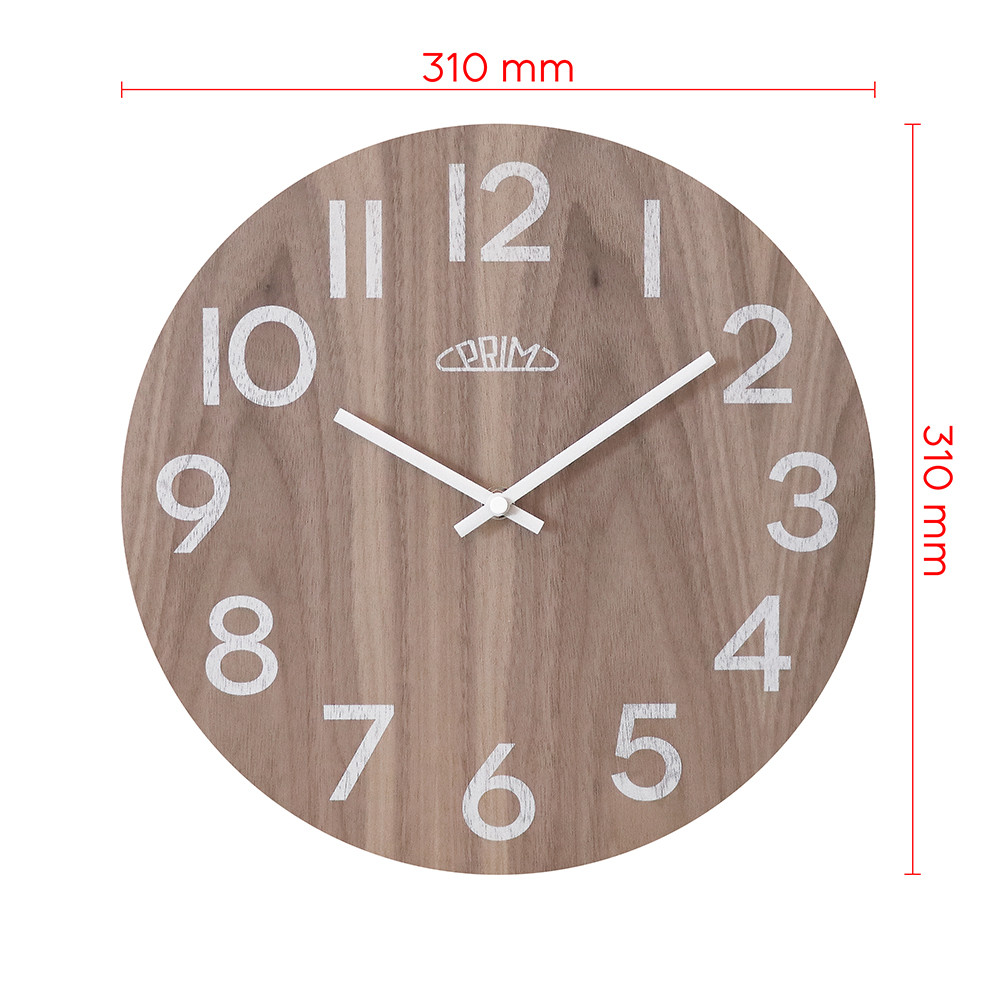 PRIM Wanduhr Genuine Veneer - C