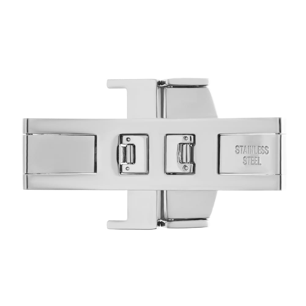 Faltschließe 20 mm - silber