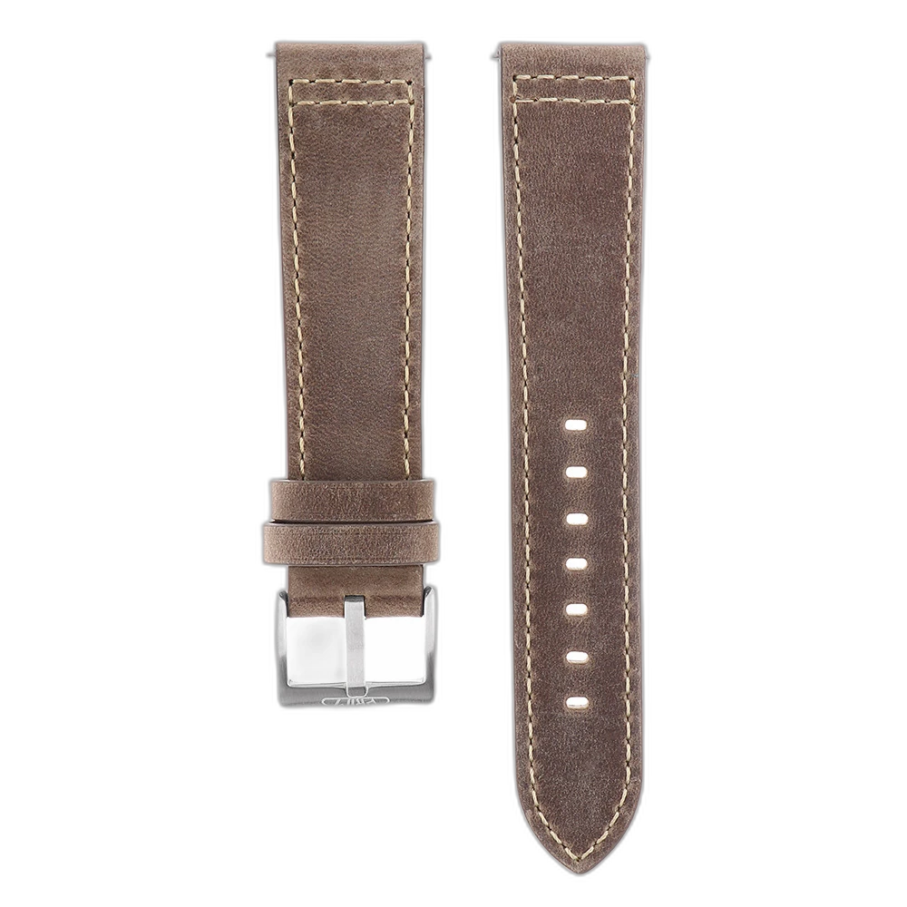 RB.13191 (22 mm - XL) - grau-braun - PRIM Pilot Dual Time 2023