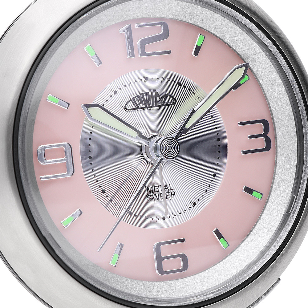 PRIM Retro Alarm - stříbrnorůžový