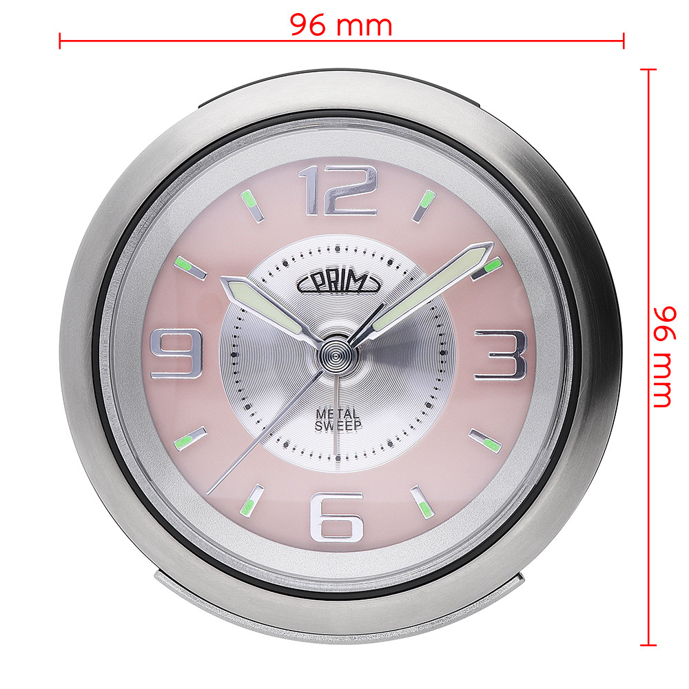 PRIM Retro Alarm - stříbrnorůžový