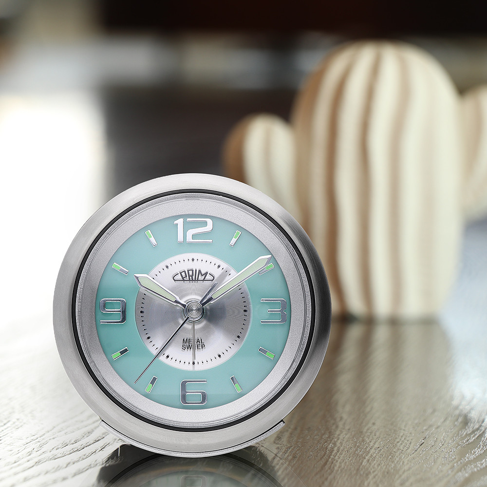 PRIM Retro Alarm - silver/light blue