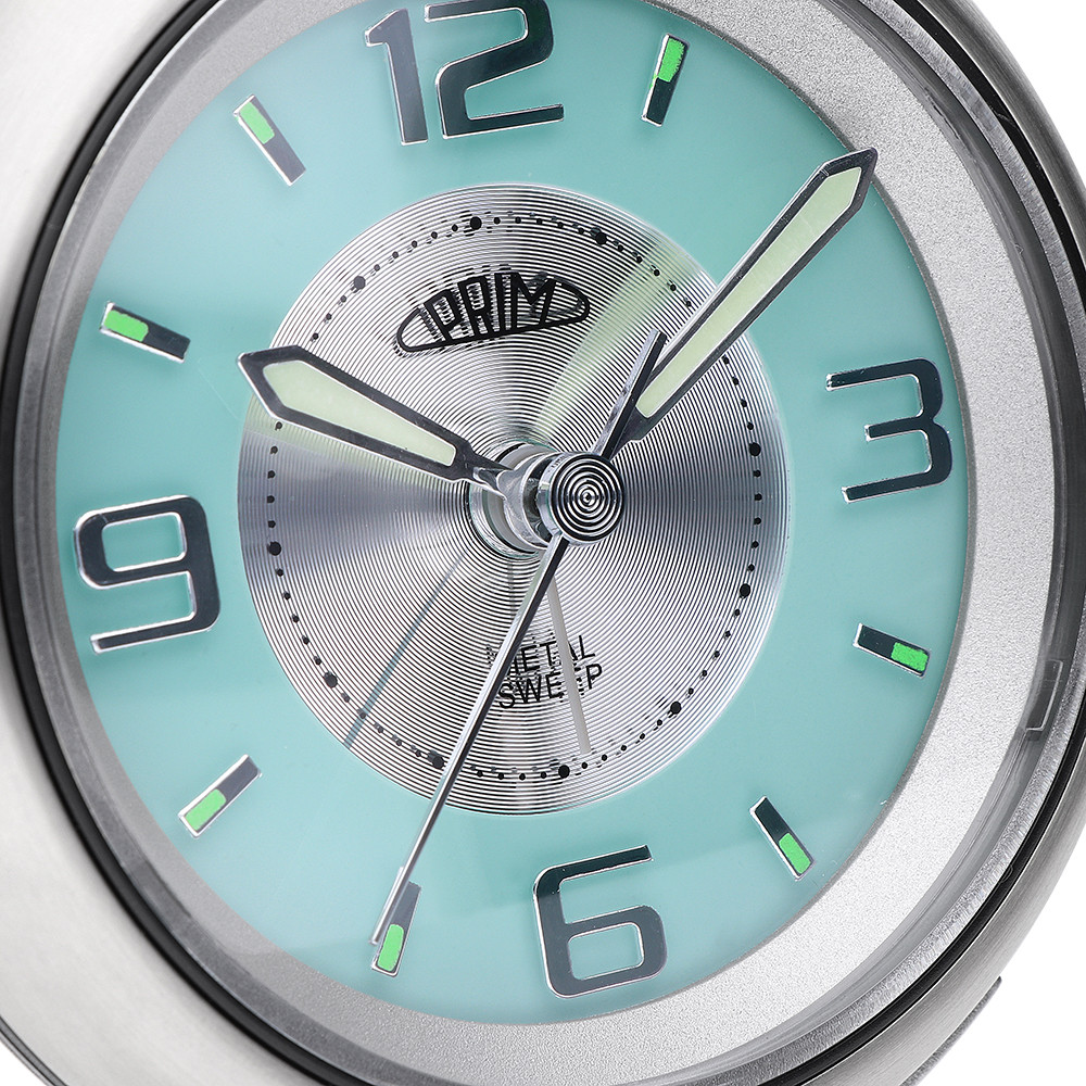 PRIM Retro Alarm - silver/light blue