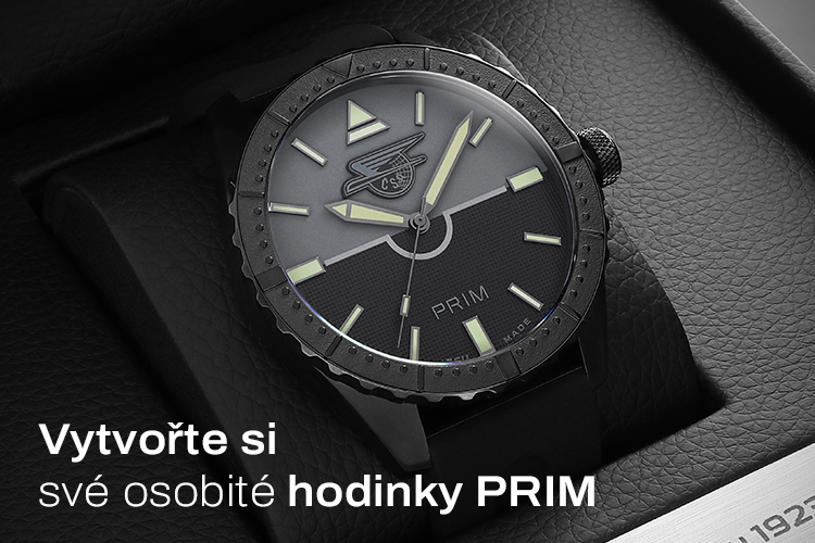 Banner PRIM hodinky firemní výroba