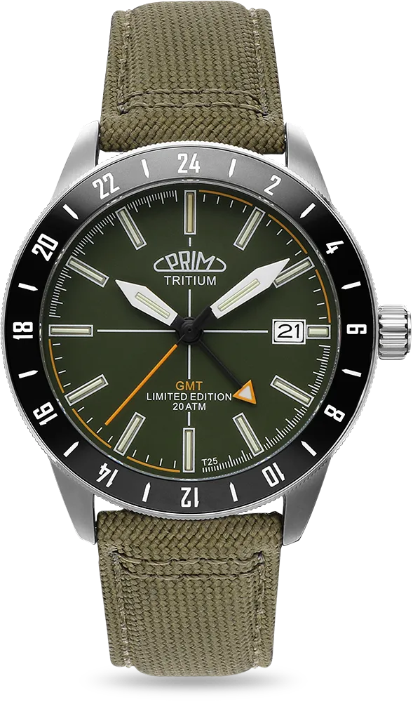 PRIM hodinky Sport tritium world timer